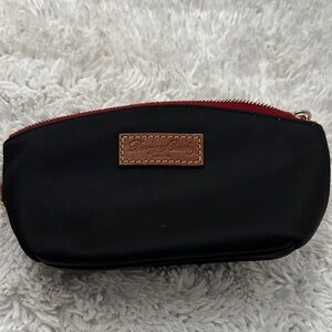 Dooney & Bourke Black Pouch with Red Zipper